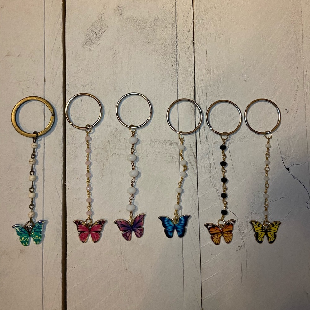Butterfly key chains